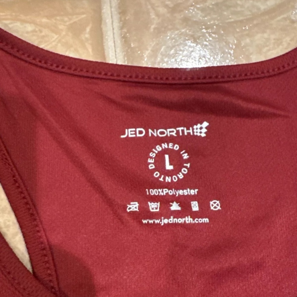 Jed North Workout Tank Top - Maroon - Picture 3 of 4